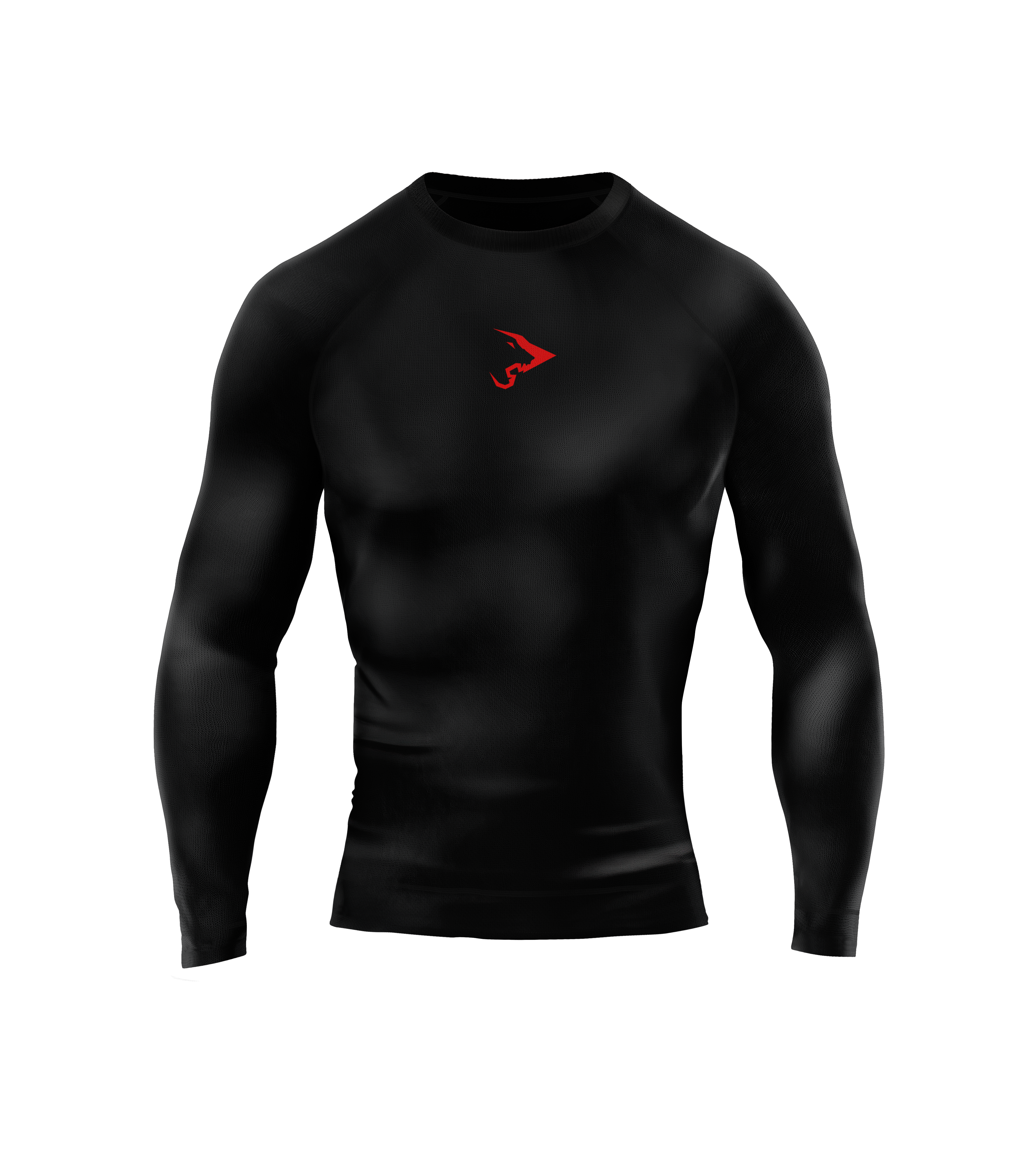Pro+ Red Long Sleeve Compression Shirt
